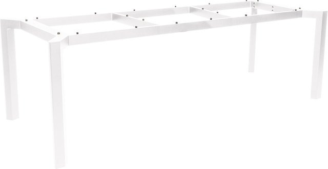 Stern Tischgestell Penta Aluminium weiß mit Nivelliersystem B/T: 220 x 100 cm - Bild 1
