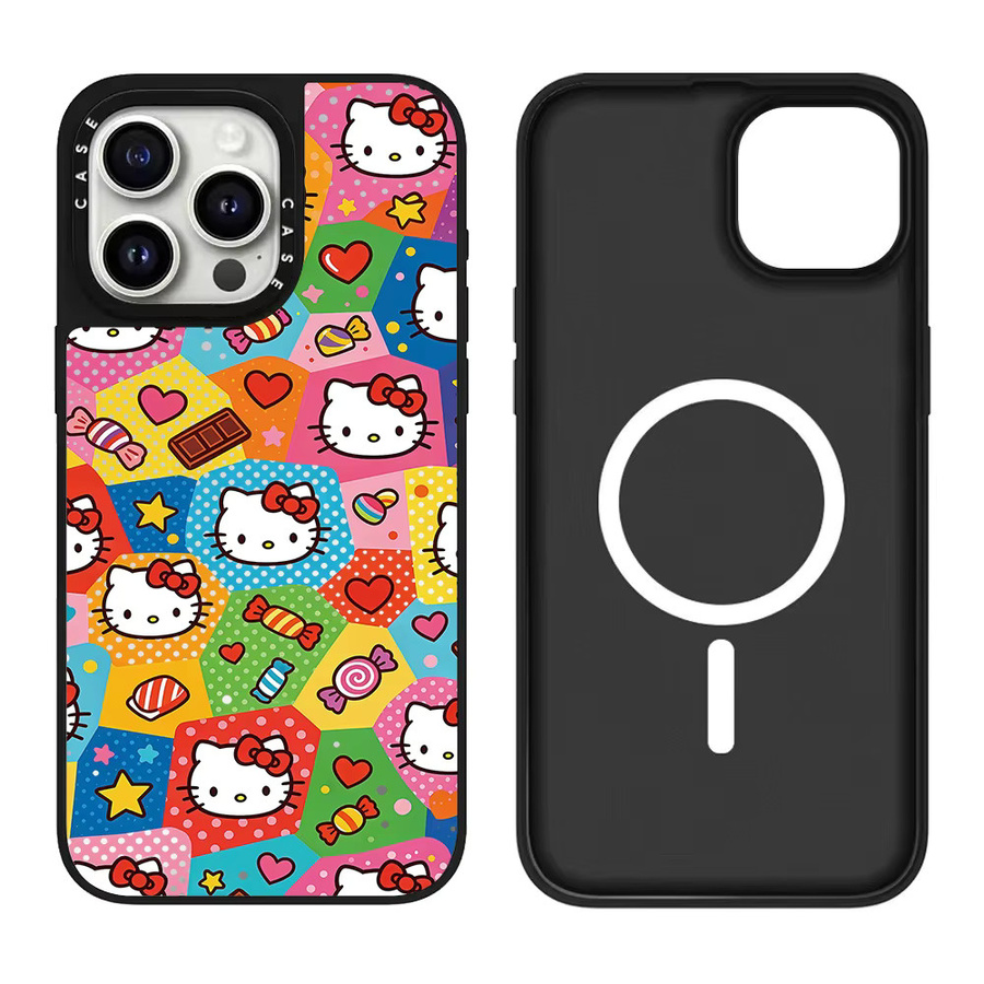 Sanrio Cartoon KT Magnetische Kabellose Ladehülle für iPhone 17 16 15 14 13 12 Pro Max, Stoßfeste Schutzhülle, Multicolour - Bild 2