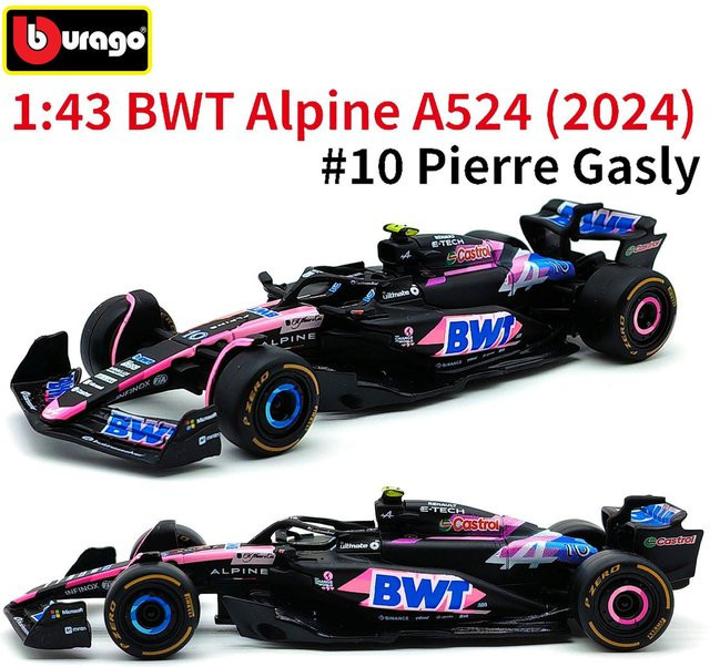 Bburago Alpine F1 Team A524 Legierungsauto Miniatur, 1:43, ab 14 Jahren - Bild 1
