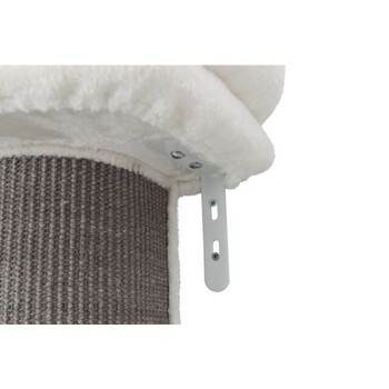 Trixie Kratzbaum Acadia mit Wandbefestigung in Weiss und Grau aus Holz und Sisal - Bild 2