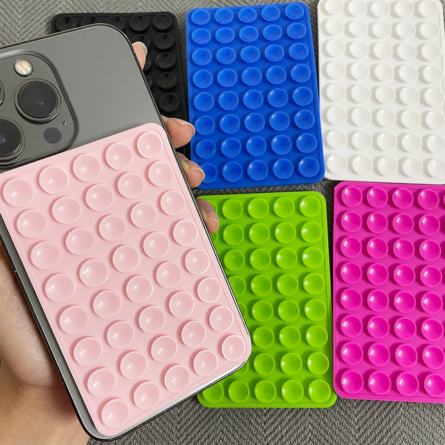DIXSG Universal Silikon Saugnapf Handy Halterung für Auto und Smartphone in Weiß - Bild 1