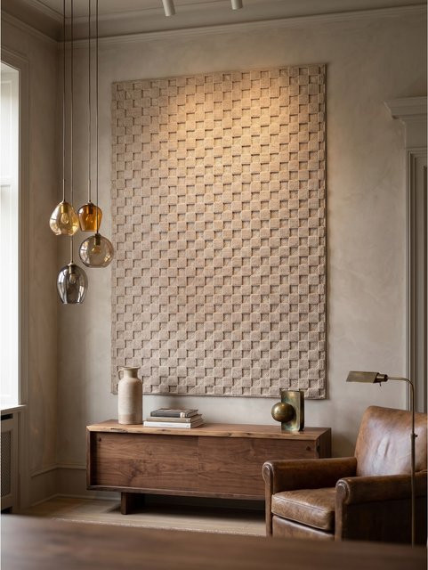 KADIMA DESIGN Flachgewebe-Teppich Checkerboard Modern Beige B: 120 cm, T: 170 cm - Bild 1