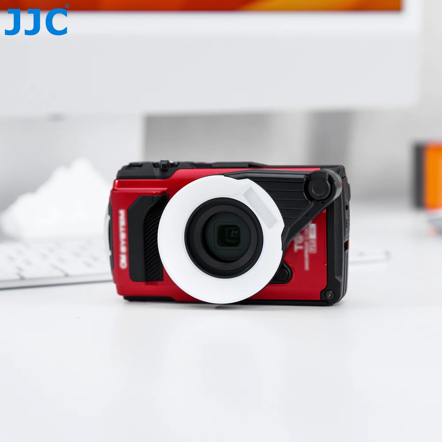JJC FD-1 Blitzdiffusor in Weiß für Olympus Tough TG-Serie zur Makrofotografie - Bild 2