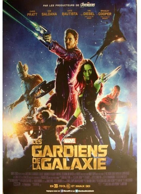 Originales Guardians of the Galaxy Kinoposter von Cine im Querformat, Breite: 53 cm, Höhe: 40 cm - Bild 1
