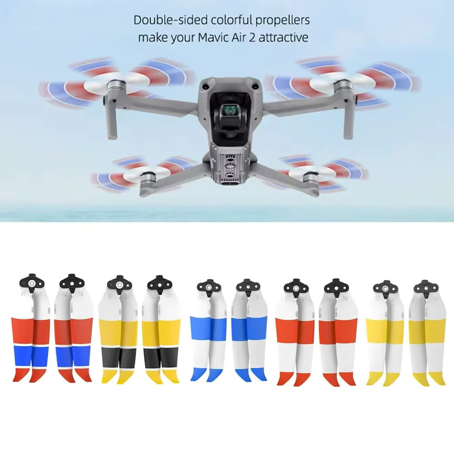 DJI Mavic Air 2 und Air 2S Propeller Set 7238F Geräuscharm in Bunt (4 Stück) - Bild 3