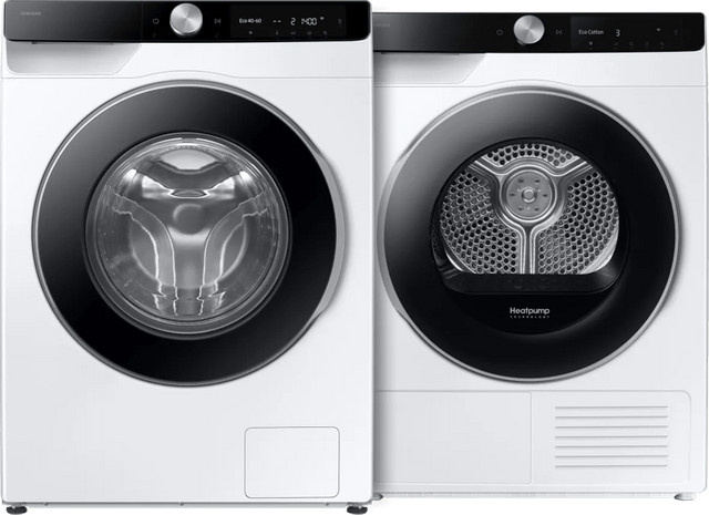Samsung Waschmaschine WW90DG6U85LK AI Wash und Samsung Wäschetrockner DV90DG6845LKU3 AI Dry Set - Bild 1