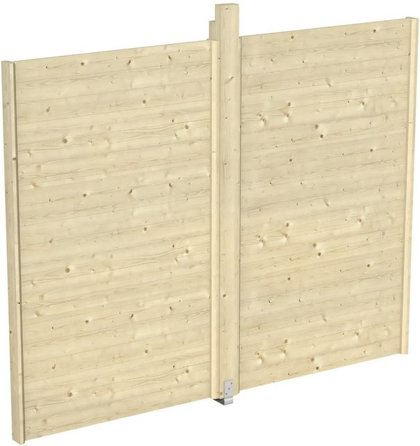 Skan Holz Seitenwand für Pavillon Toulouse, Farbe: beige, B/H: 78,5 x 207 cm - Bild 1