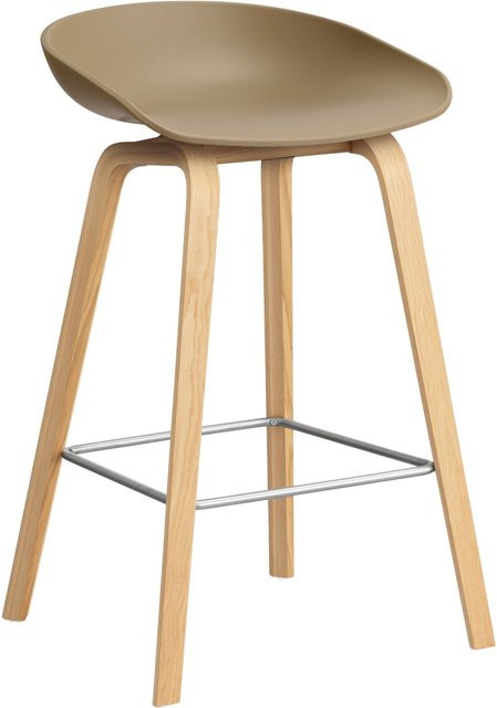 HAY About A Stool AAS 32 Hocker in Braun aus Eichenholz, Walnussholz und Polypropylen - Bild 1