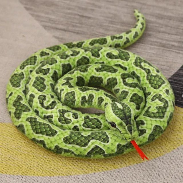 Kidsly Python Schlange, Stoff Puppe, Plüsch Spielzeug, ab 14 Jahre - Bild 1