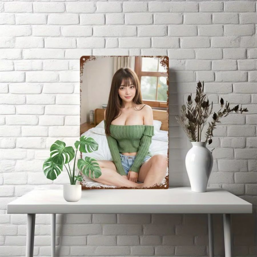 HELLOYOUNG Retro Aluminium Wandkunst B/H: 30 x 20 cm - Bild 3