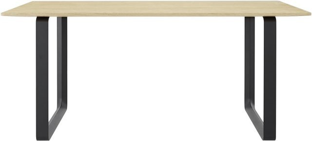 Muuto 70 70 Esstisch aus Eichenholz in Beige mit Holzmaserung, Durchmesser: 73 cm - Bild 1