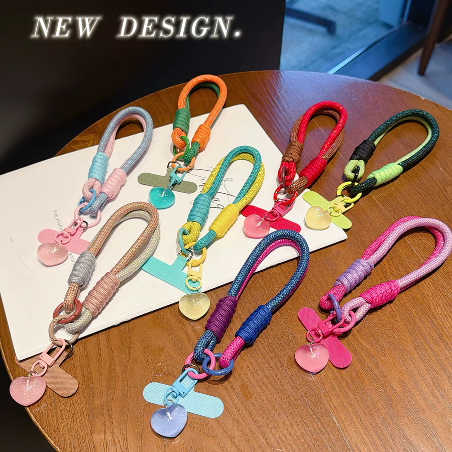 Panbon Telefonanhänger Herz-Lanyard in Multicolor mit Schlüsselanhänger-Zubehör - Bild 3