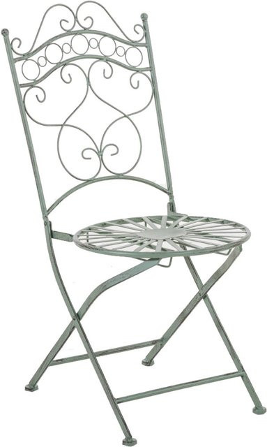 TPFGarden Gartenstuhl Indi aus Metall in Antik-Grün - Bild 1