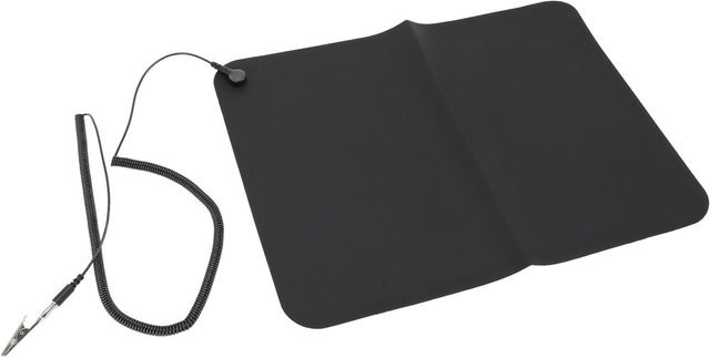 Koogeelife Erdungsmatte zur Beseitigung statischer Aufladung und zum Stressabbau, multifunktionale Erdungsunterlage als Mauspad, Farbe: Schwarz, Breite: 30 cm, Höhe: 40 cm - Bild 1
