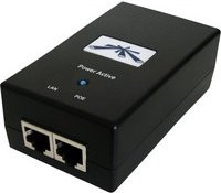 Ubiquiti PoE-Injektor POE-48-24W-G in Schwarz mit Ethernet/LAN - Bild 1