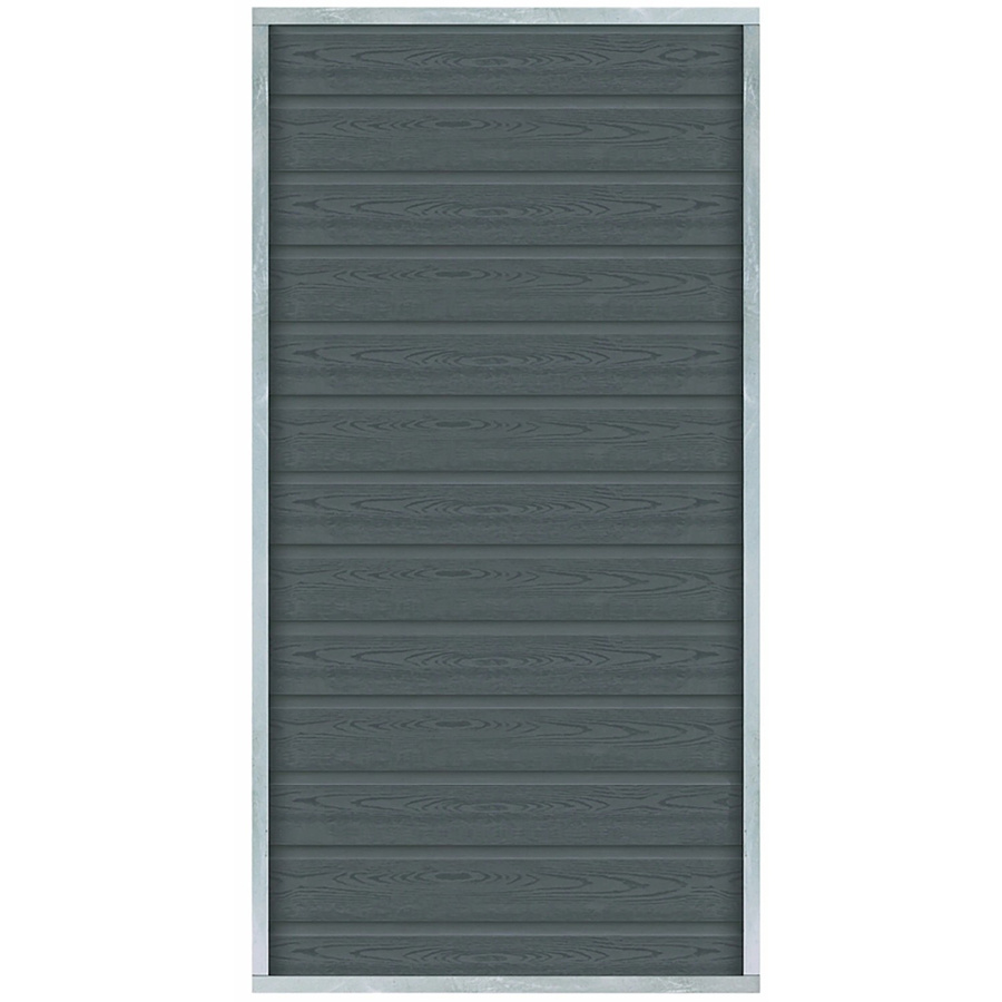 Plus Holz Sichtschutzzaun Artura WPC Schiefergrau H: 175 cm, B: 90 cm - Bild 2