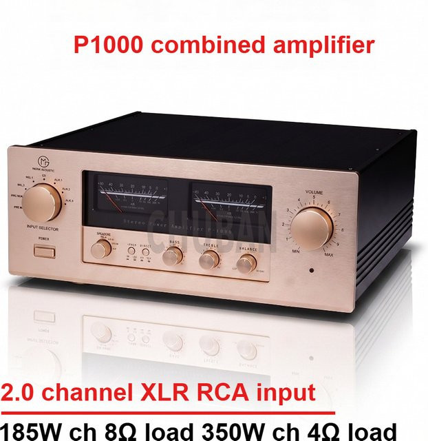 CHUBAN P1000 Stereo-Verstärker Klasse AB mit XLR/RCA-Anschlüssen und Fernbedienung - Bild 1