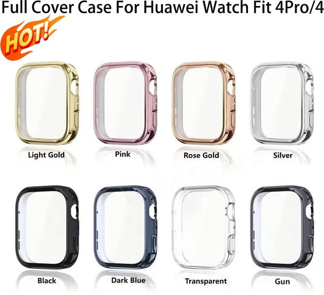 FancyWrist Schutzhülle für Huawei Watch Fit 4 4Pro, TPU, transparent - Bild 1