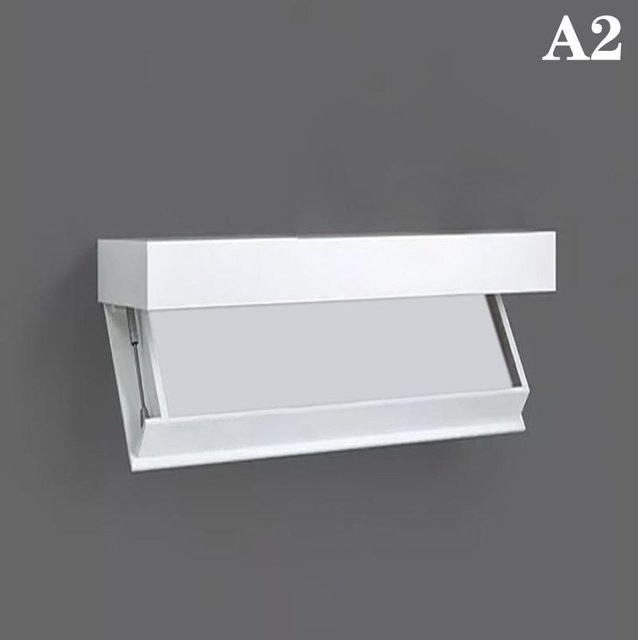 Magicflap Designer-Regal mit Geheimfach, wandmontierte Aufbewahrungslösung in Weiß, modern und matt - Bild 1