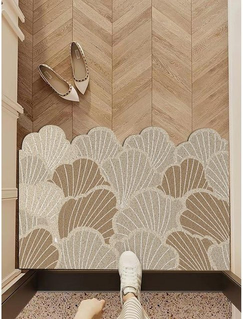 Retro Seiden-Bodenmatte von Yiran Furniture mit Streifenmuster, rutschfest und verschleißfest, B/T: 80 x 50 cm - Bild 1