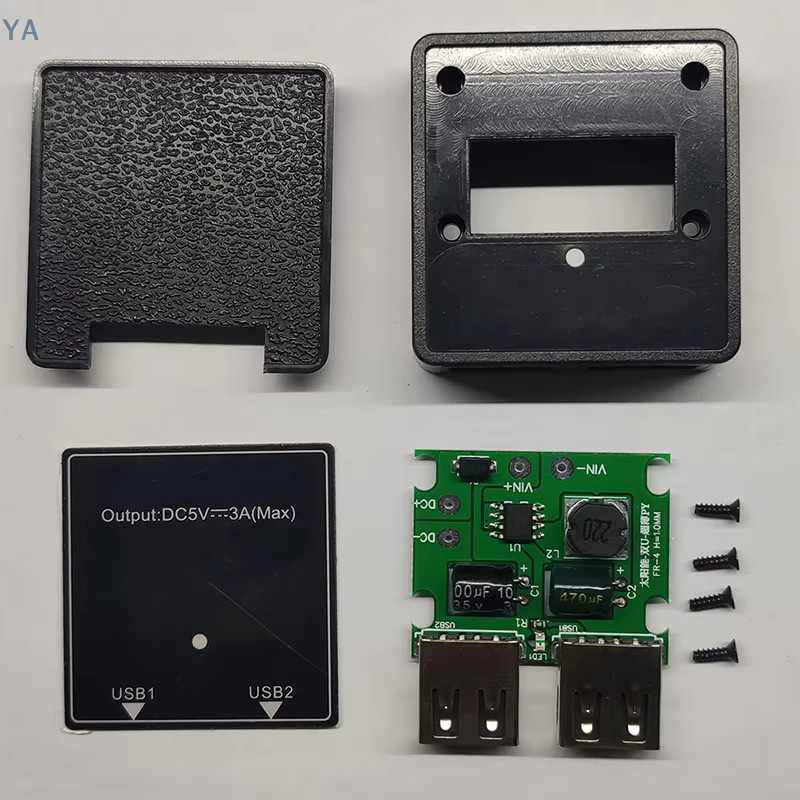 YA Solarpanel-Powerbank mit Dual-USB-Ladefunktion und Spannungsregler, Schwarz - Bild 3