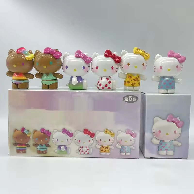 Kt Cat Sommer Regenbogen Candy, Blind Box, Mini Action Figure, Einzelfigur - Bild 3