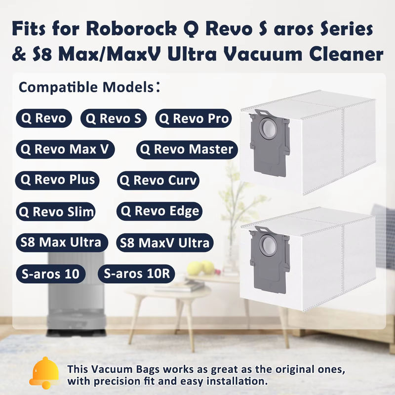 Roborock Staubbeutel in Weiß für Q Revo, Qrevo S, Qrevo Pro, Qrevo Master, Qrevo Plus, S8 MaxV Ultra und weitere Modelle - Bild 4