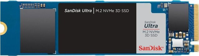 SanDisk Ultra 3D SSD 1 TB intern M.2 2280 NVMe PCIe 3.0 x4 in Blau - Bild 1