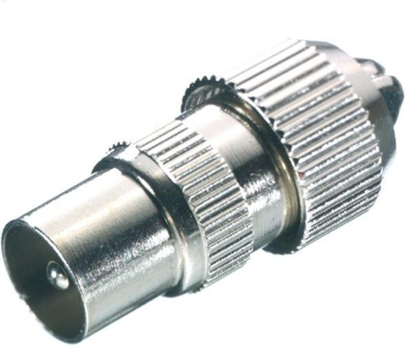 Vivanco Metall Koaxial Stecker 48011 in Silber - Bild 1
