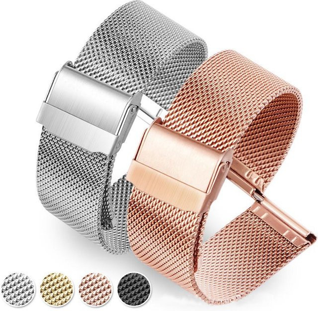 Uhrenarmband Edelstahl, Silber, Unisex - Bild 1
