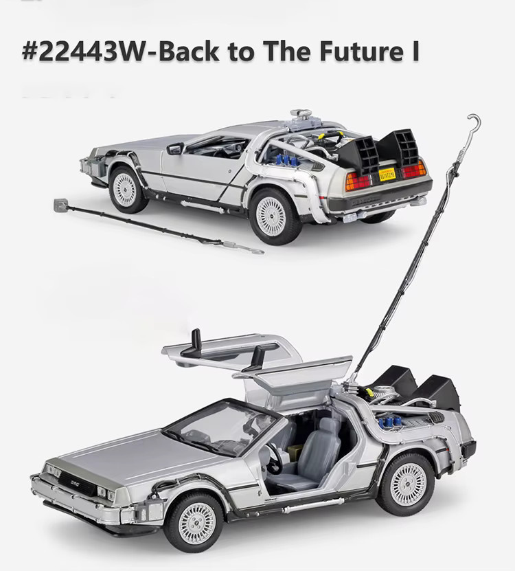 WELLY Zurück in die Zukunft DMC-12 DeLorean, Modell Auto, 1:24, Metall - Bild 2