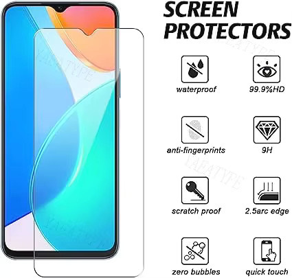 3 Stück Displayschutzfolien aus gehärtetem Glas für Huawei Nova 11i 11 10 9 8i 7 SE Y61 Y90 in Transparent - Bild 2