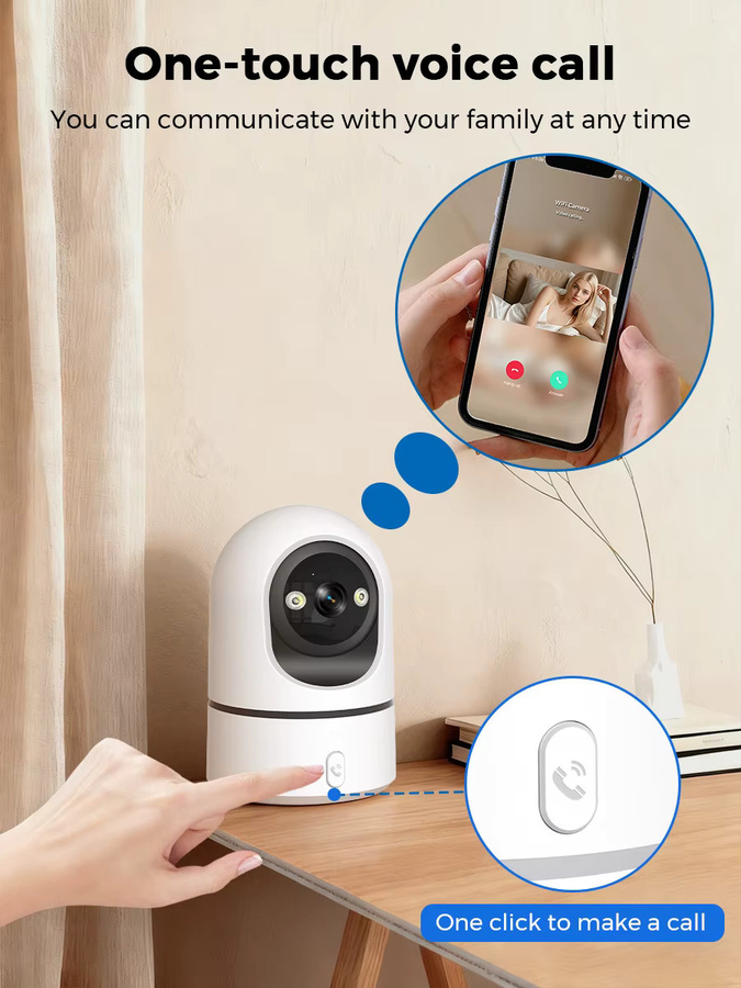 ANBIUX O-Kam Pro Smart Home IP-Kamera WiFi Wireless Indoor Surveillance CCTV mit 5MP Auflösung und 2MP Automatic Tracking in Weiß - Bild 4