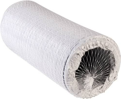 Wallair Flexibler Spiralschlauch aus Kunststoff in Weiß, Durchmesser: 12,7 cm, Länge: 6 m - Bild 1