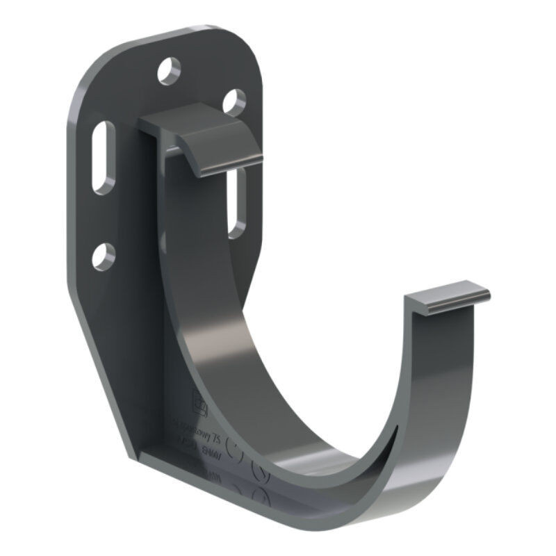 Blachotrapez GmbH PVC Dachrinnen Stirnbretthaken Ø 100 mm in Anthrazit, Braun oder Grau - Bild 1
