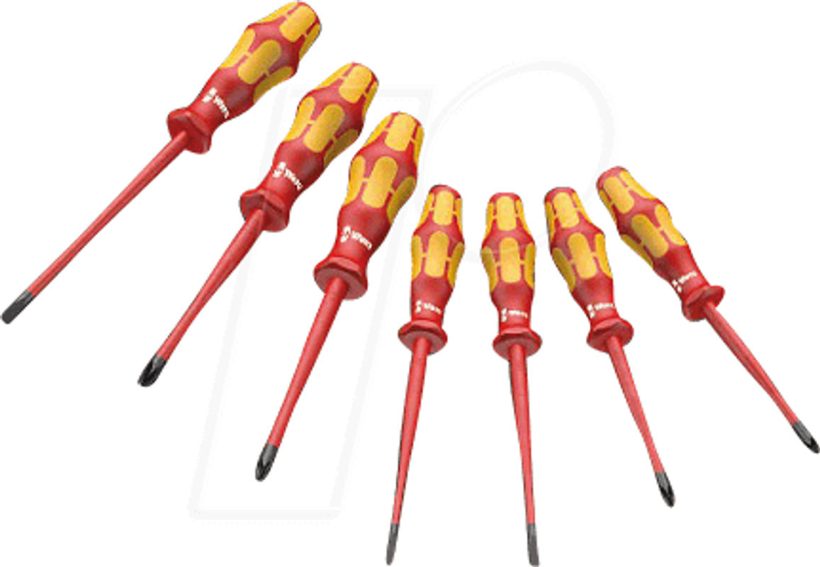 Wera Kraftform Plus VDE Schraubendreher-Set 160 iSS/7, 7-teilig, rot/gelb - Bild 2