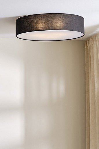 Jotex Deckenleuchte ALLAN in Schwarz, rund, Durchmesser: 60 cm - Bild 1