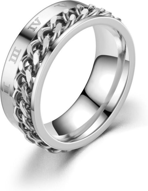 Ring Edelstahl, Schwarz, Herren - Bild 1