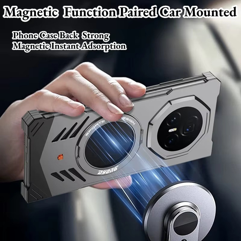 Magnetische Rüstung Schutzhülle für Huawei Mate X6 X5 X3 mit 360 Grad Drehbarkeit und Aluminium Legierung in Grau - Bild 5