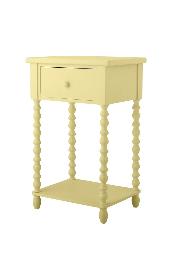 Bloomingville Beistelltisch Salino aus Kiefernholz in Gelb, skandinavisches Design, B/T/H: 70 x 36 x 33 cm - Bild 1