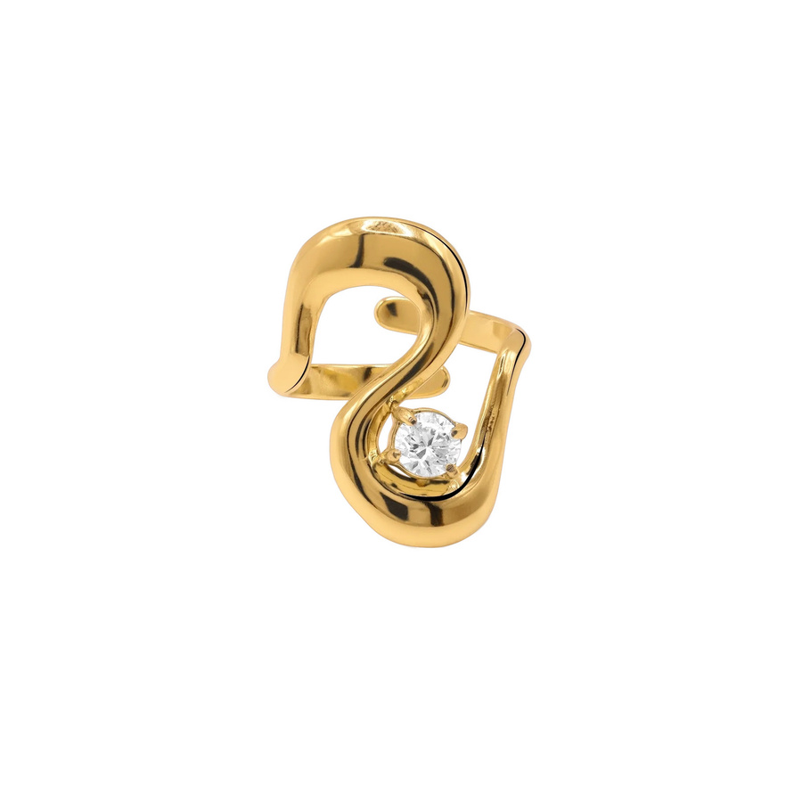 Heideman Ring Gold, Edelstahl, Kristall, Zirkonia, Damen - Bild 1