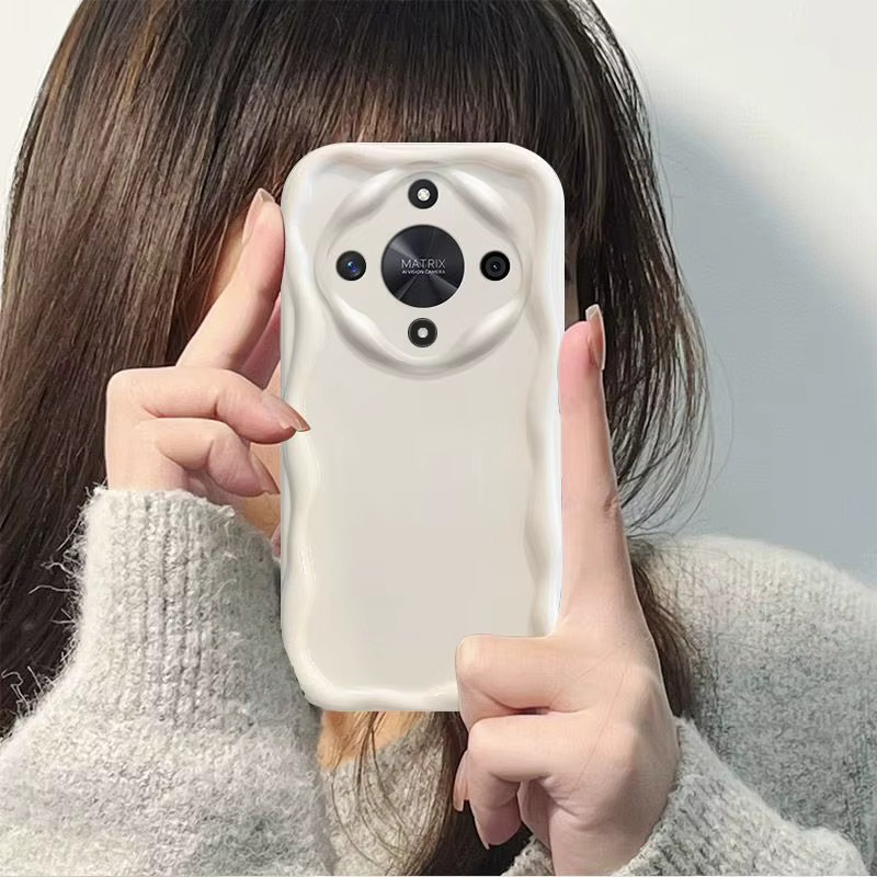 Honor X9d und Honor Magic 8 Lite 5G Handyhülle Transparent TPU Wave Soft Case Cover für Honor X9D MTN-NX1 - Bild 2