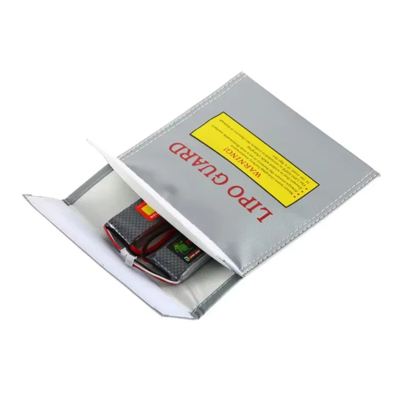 Feuerfeste und explosionsgeschützte Sicherheitstasche für Lithium-Batterie und RC-LiPo-Akkus in Grau, B: 30 cm, H: 23 cm, T: 18 cm - Bild 2