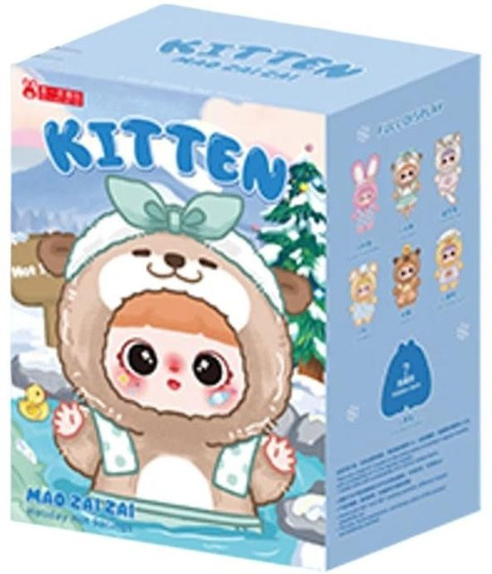 Yiran toy 1 Kätzchen Feiertags Heiße Quelle Plüsch Blind Box Puppen Anhänger - Bild 1