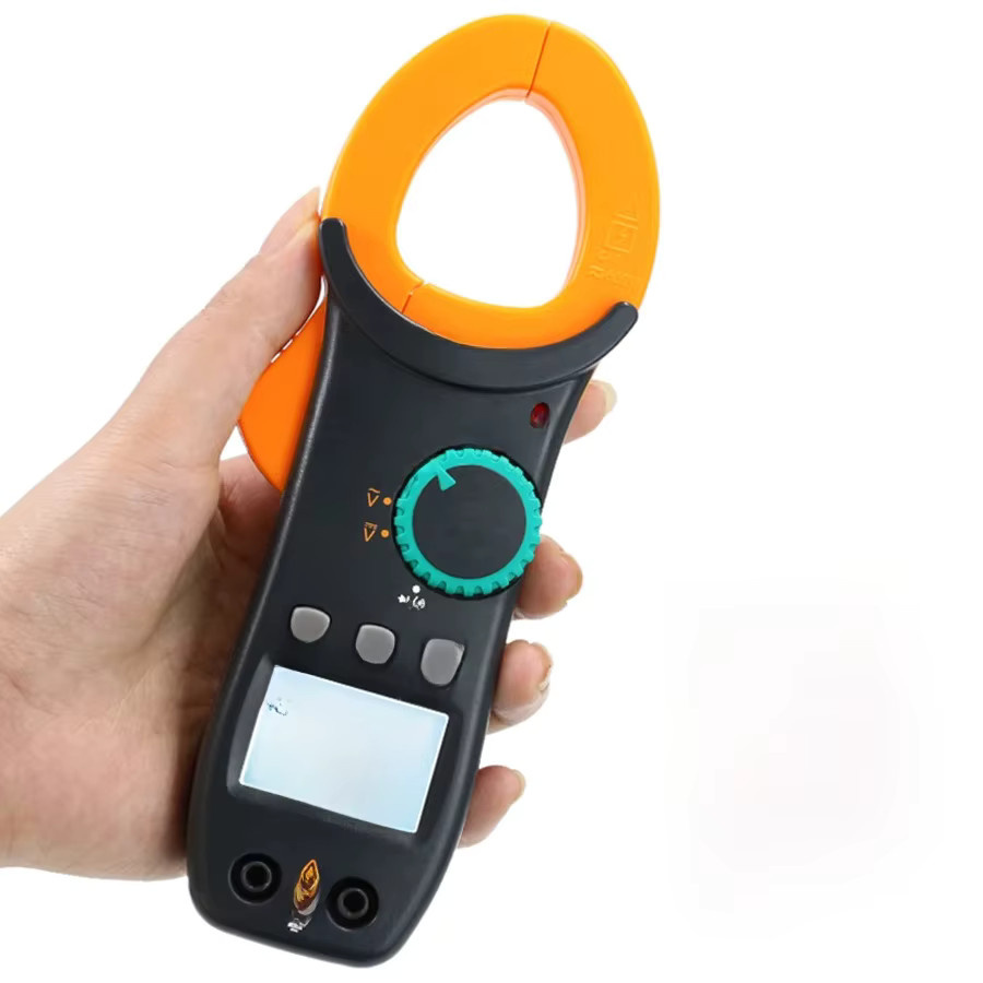 NJTY 3266TA Digitales Zangenmessgerät Multimeter Zangenamperemeter in Orange zur Messung von Kapazität, Temperatur, Dioden und Frequenz (AC/DC) - Bild 3