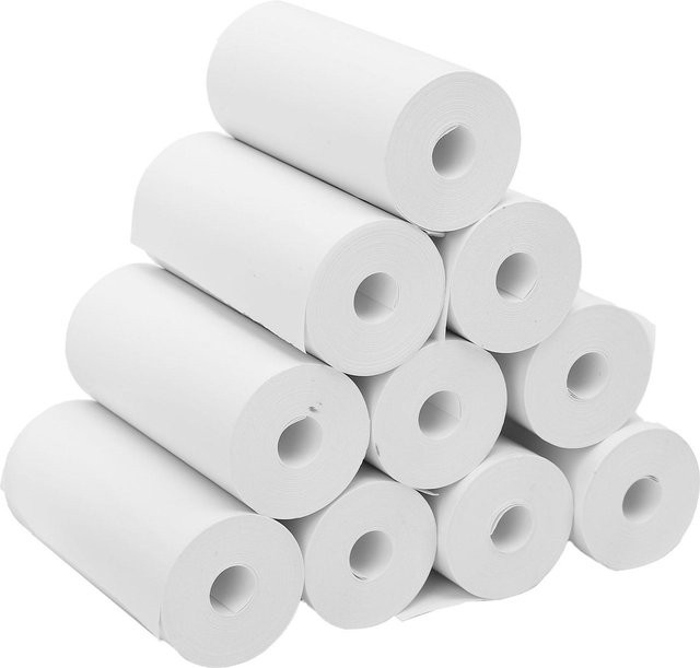 10 Rollen Shoemst Sofortbildkamera Thermodruckpapier zum Nachfüllen, Farbe: Weiß, Format: 57 x 25 mm - Bild 1