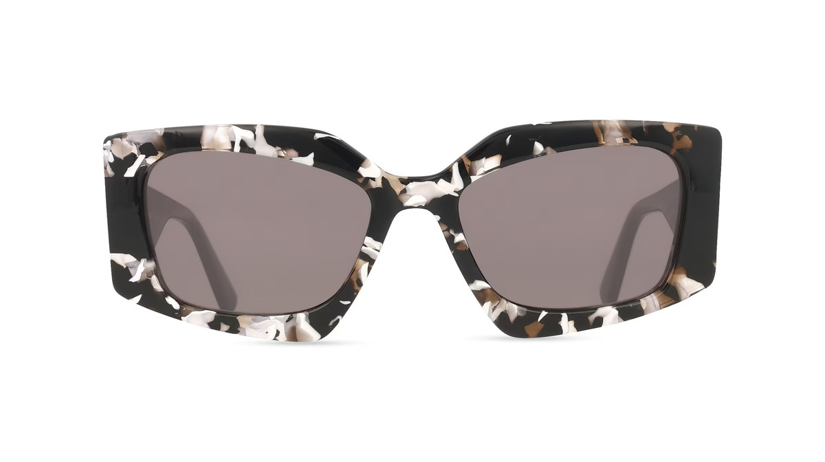 Karl Lagerfeld KL6206S Sonnenbrille Vollrand, Eckig, Acetat, Damen, schwarz - Bild 1