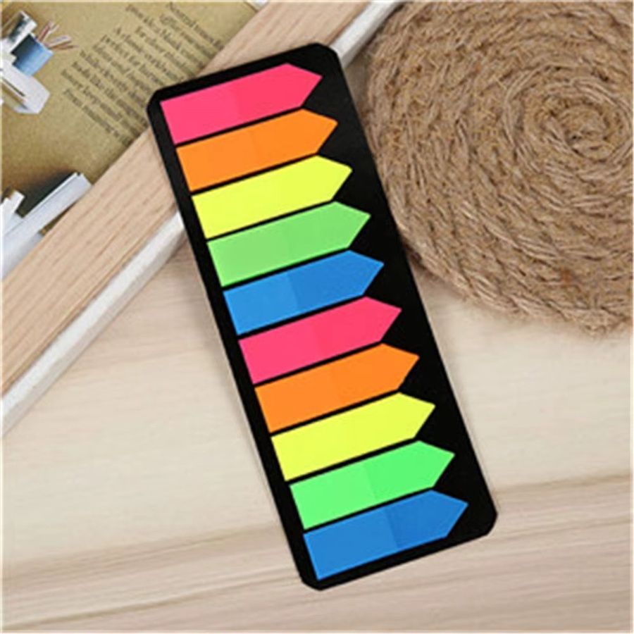 200 Stück Transparente Sticky Index Tabs als Pfeil-Flaggen Marker in Bunt zur Seitenmarkierung - Bild 2
