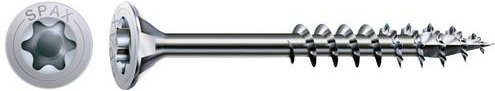 Spax Holzbauschraube mit Senkkopf und T-STAR plus Torx, Stahl, Silber, 50 Stück, Durchmesser: 8 mm, Länge: 80 mm - Bild 1