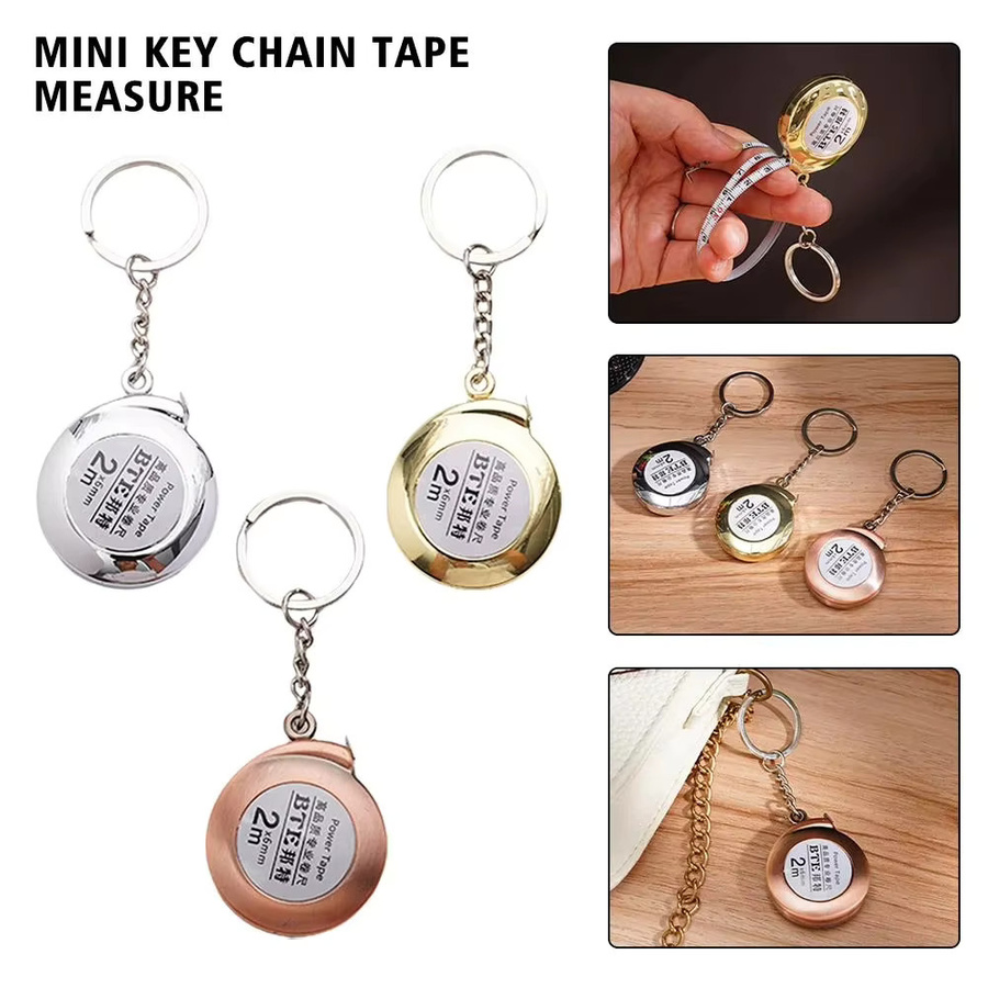 JIMIHOME Mini-Schlüsselanhänger-Maßband 2 m Tragbares und kompaktes weiches Messwerkzeug - Bild 2